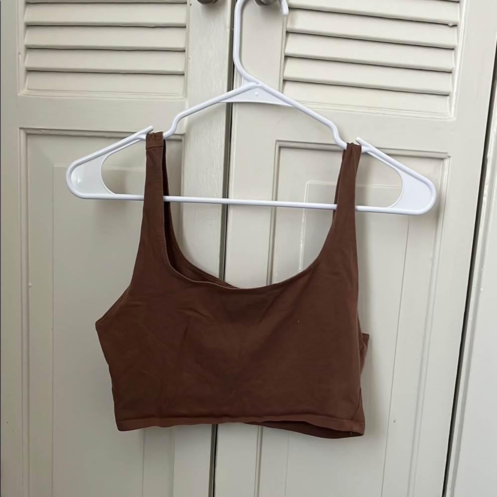 Brown Cropped Tank Top